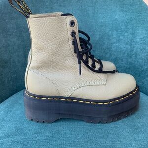 Dr. Martens Nude Platform Boots